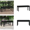 Image de vidaXL - Tuinbank - 109x44x45 - cm - massief - grenenhout - zwart