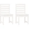 Image de vidaXL - Tuinstoelen - 2 - st - 50x48x91,5 - cm - massief - grenenhout - wit