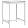 Image de vidaXL - Tuintafel - 82,5x82,5x110 - cm - massief - grenenhout - wit