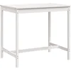Image de vidaXL - Tuintafel - 121x82,5x110 - cm - massief - grenenhout - wit