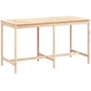 Image de vidaXL - Tuintafel - 203,5x90x110 - cm - massief - grenenhout