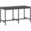 Image de vidaXL - Tuintafel - 203,5x90x110 - cm - massief - grenenhout - grijs