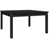 Image de vidaXL - Tuintafel - 82,5x82,5x45 - cm - massief - grenenhout - zwart