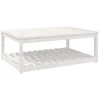 Image de vidaXL - Tuintafel - 121x82,5x45 - cm - massief - grenenhout - wit