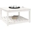 Image de vidaXL - Tuintafel - 82,5x82,5x45 - cm - massief - grenenhout - wit