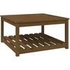 Image de vidaXL - Tuintafel - 82,5x82,5x45 - cm - massief - grenenhout - honingbruin
