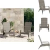Image de vidaXL - Tuinstoel - Adirondack - Grijs - Poly - Rattan
