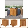 Image de vidaXL - Tuinbox - met - wieltjes - 60x50x58 - cm - massief - acaciahout