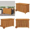 Image de vidaXL - Tuinbox - met - wieltjes - 90x50x58 - cm - massief - acaciahout