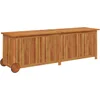 Image de vidaXL - Tuinbox - met - wieltjes - 150x50x58 - cm - massief - acaciahout
