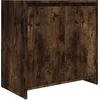 Image de vidaXL - Badkamerkast - 60x33x61 - cm - bewerkt - hout - gerookt - eikenkleurig