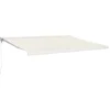 Image de vidaXL - Luifel - uittrekbaar - 4x3 - m - stof - en - aluminium - crèmekleurig