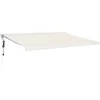 Image de vidaXL - Luifel - uittrekbaar - 4x3 - m - stof - en - aluminium - crèmekleurig