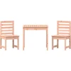 Image de vidaXL - 3-delige - Bistroset - massief - douglashout