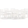 Image de vidaXL - 7-delige - Tuinset - massief - grenenhout - wit