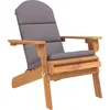 Image de vidaXL - Tuinstoel - Adirondack - met - kussens - massief - acaciahout