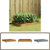 Image de vidaXL - Plantenbak - verhoogd - 100x100x26 - cm - cortenstaal