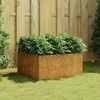 Image de vidaXL - Plantenbak - 80x80x40 - cm - cortenstaal