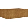 Image de vidaXL - Plantenbak - verhoogd - 120x80x40 - cm - cortenstaal