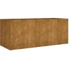 Image de vidaXL - Plantenbak - verhoogd - 200x80x80 - cm - cortenstaal