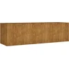 Image de vidaXL - Plantenbak - verhoogd - 280x80x80 - cm - cortenstaal