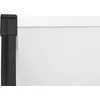 Image de vidaXL - Deurluifel - 358,5x90 - cm - polycarbonaat - zwart - en - transparant