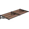 Image de vidaXL - Deurluifel - 199x90 - cm - polycarbonaat - zwart