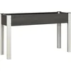 Image de vidaXL - Plantenbak - verhoogd - 120x40x75 - cm - HKC - grijs