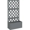 Image de vidaXL - Plantenbak - met - latwerk - 65x33x135 - cm - HKC
