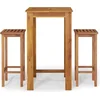 Image de vidaXL - 3-delige - Tuinbarset - massief - acaciahout