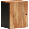 Image de vidaXL - Badkamerwandkast - 38x33x48 - cm - massief - acaciahout