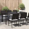 Image de vidaXL - Tuin - Tafel - Bruin - poly - rattan
