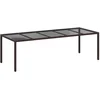 Image de vidaXL - Tuin - Tafel - Bruin - poly - rattan