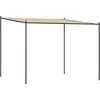 Image de vidaXL - Prieel - 3x3 - m - 180 - g/m² - stof - en - staal - beige