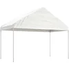Image de vidaXL - Prieel - met - dak - 4,08x2,23x3,22 - m - polyetheen - wit