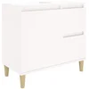 Image de vidaXL - Badkamerkast - 65x33x60 - cm - bewerkt - hout - wit