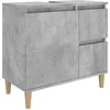 Image de vidaXL - Badkamerkast - 65x33x60 - cm - bewerkt - hout - betongrijs