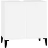 Image de vidaXL - Wastafelkast - 58x33x60 - cm - bewerkt - hout - wit