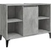 Image de vidaXL - Wastafelkast - 80x33x60 - cm - bewerkt - hout - betongrijs