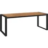 Image de vidaXL - Tuintafel - met - U-vormige - poten - 200x90x75 - cm - massief - acaciahout