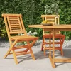 Image de vidaXL - Tuinstoelen - inklapbaar - 2 - st - 47x63x90 - cm - massief - teakhout