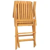 Image de vidaXL - Tuinstoelen - 8 - st - inklapbaar - 61x67x90 - cm - massief - teakhout
