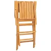 Image de vidaXL - Tuinstoelen - inklapbaar - 8 - st - 55x61x90 - cm - massief - teakhout