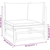 Image de vidaXL - 10-delige - Loungeset - met - lichtgrijze - kussens - bamboe