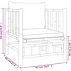 Image de vidaXL - 7-delige - Loungeset - met - kussens - bamboe - donkergrijs