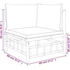 Image de vidaXL - 9-delige - Loungeset - met - kussens - bamboe - donkergrijs