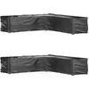 Image de vidaXL - Tuinmeubelhoezen - L-vormig - 2 - st - 20 - oogjes - 300x300x70 - cm