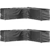 Image de vidaXL - Tuinmeubelhoezen - L-vormig - 2 - st - 20 - oogjes - 300x300x90 - cm