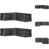 Image de vidaXL - Tuinmeubelhoezen - L-vormig - 2 - st - 16 - oogjes - 210x260x80 - cm