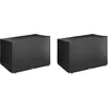 Image de vidaXL - Schommelbankhoezen - 2 - st - 12 - oogjes - 215x150x130/150 - cm - polyetheen
